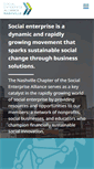 Mobile Screenshot of nashvillesocialenterprise.org